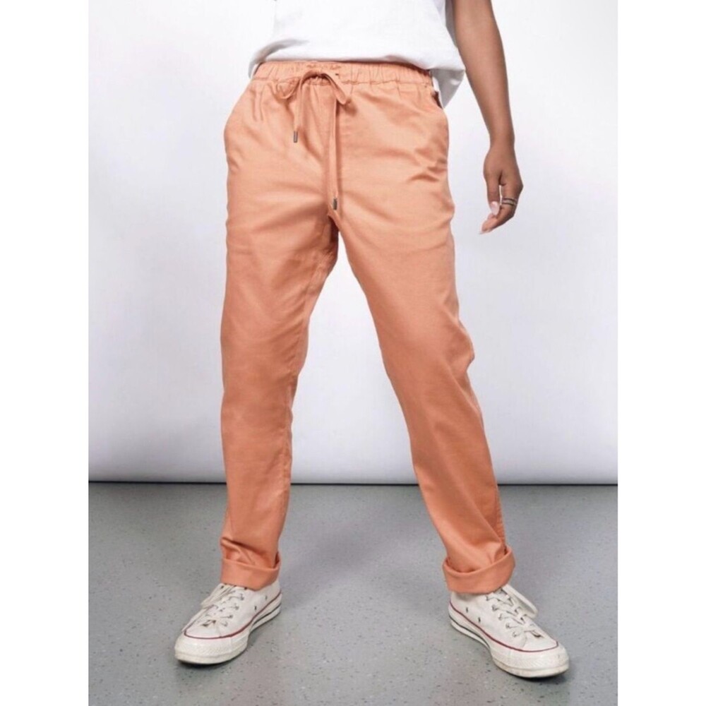 Wildfang Peach Drawstring Track Pants